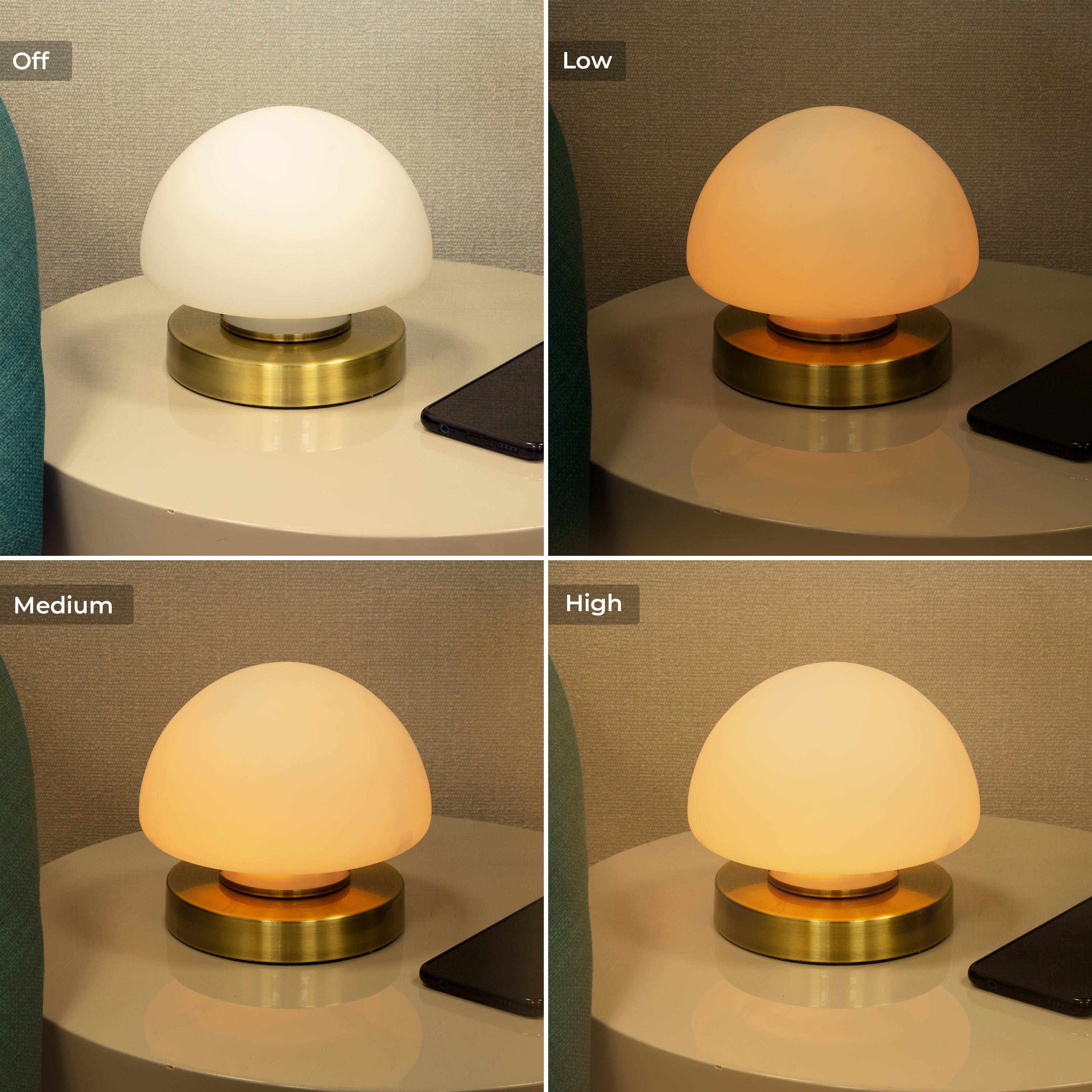 Dome Table Lamp - Brass