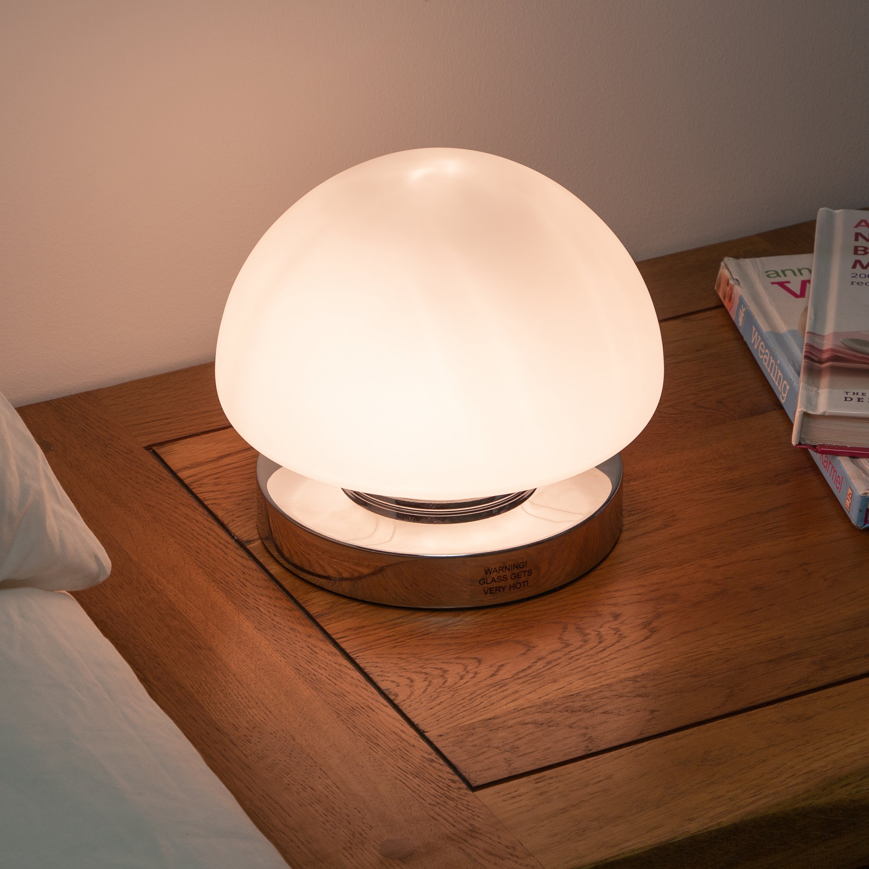 Dome Table Lamp - Chrome