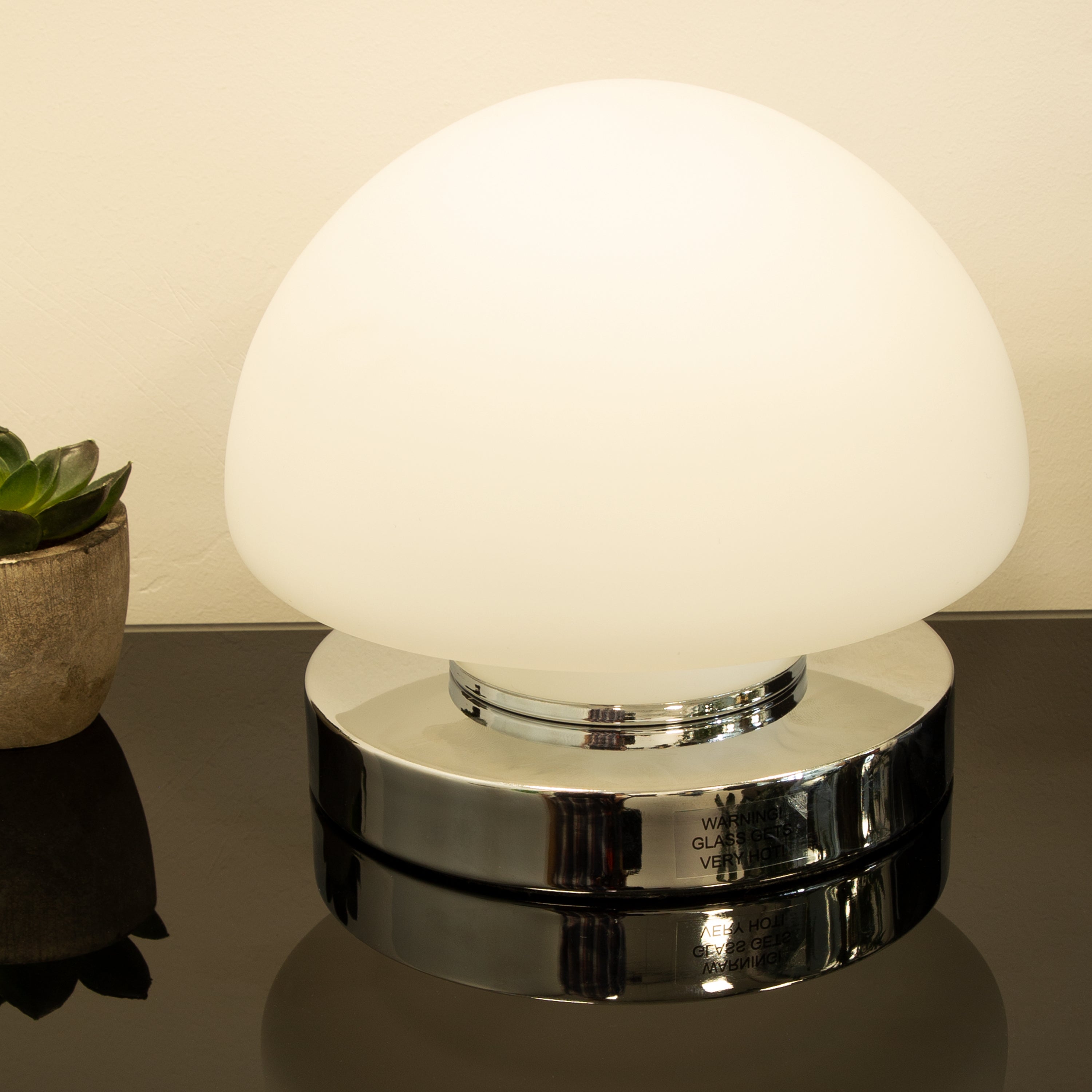 Dome Table Lamp - Chrome