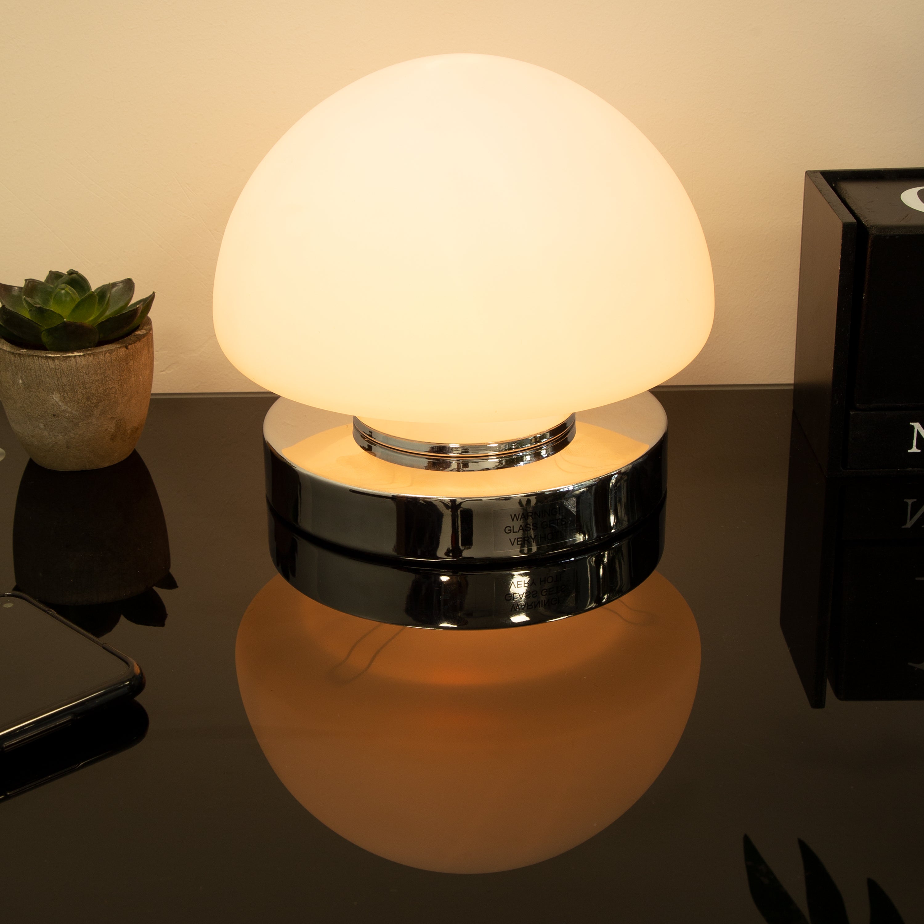 Dome Table Lamp - Chrome