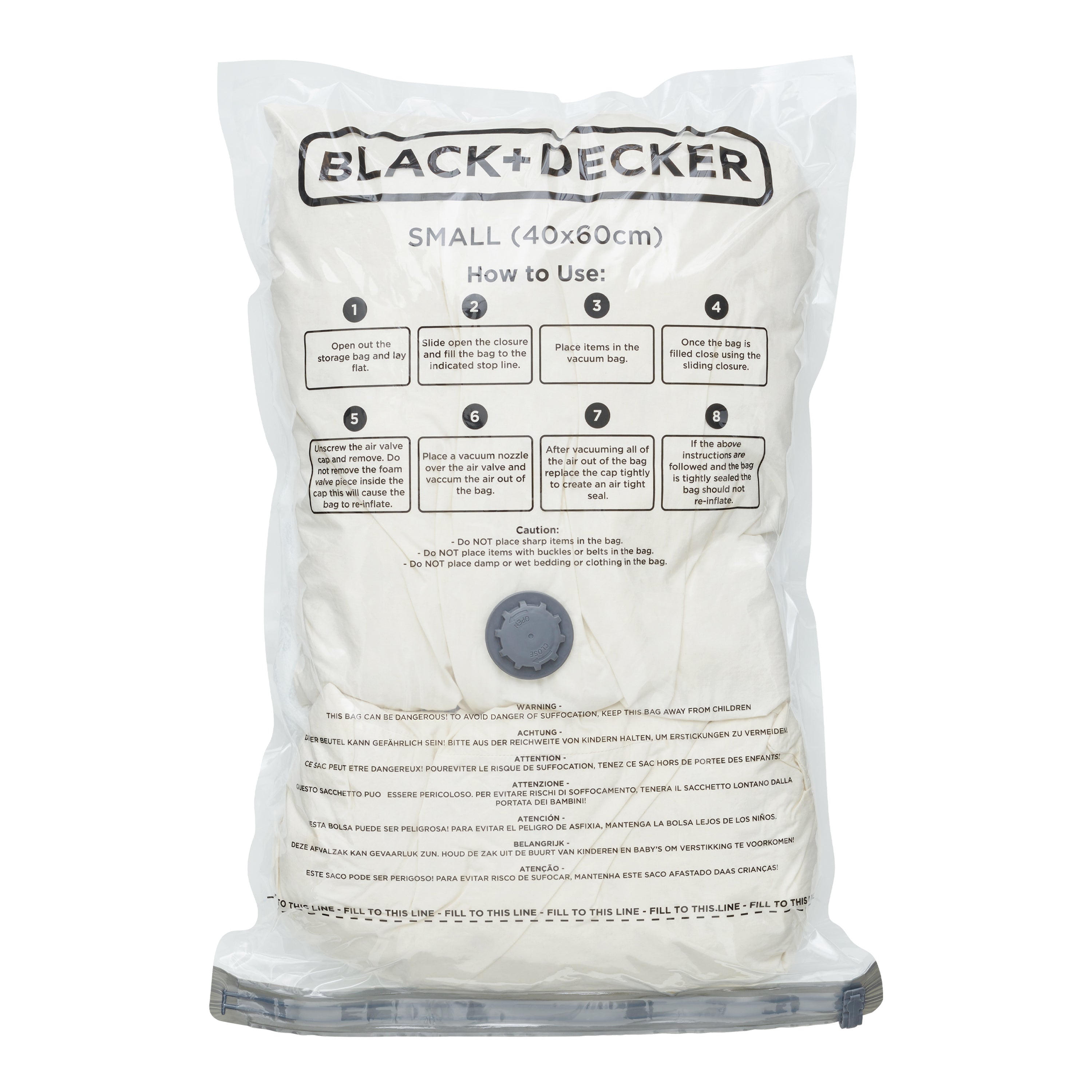 3pk Vacuum Storage Bag - Small