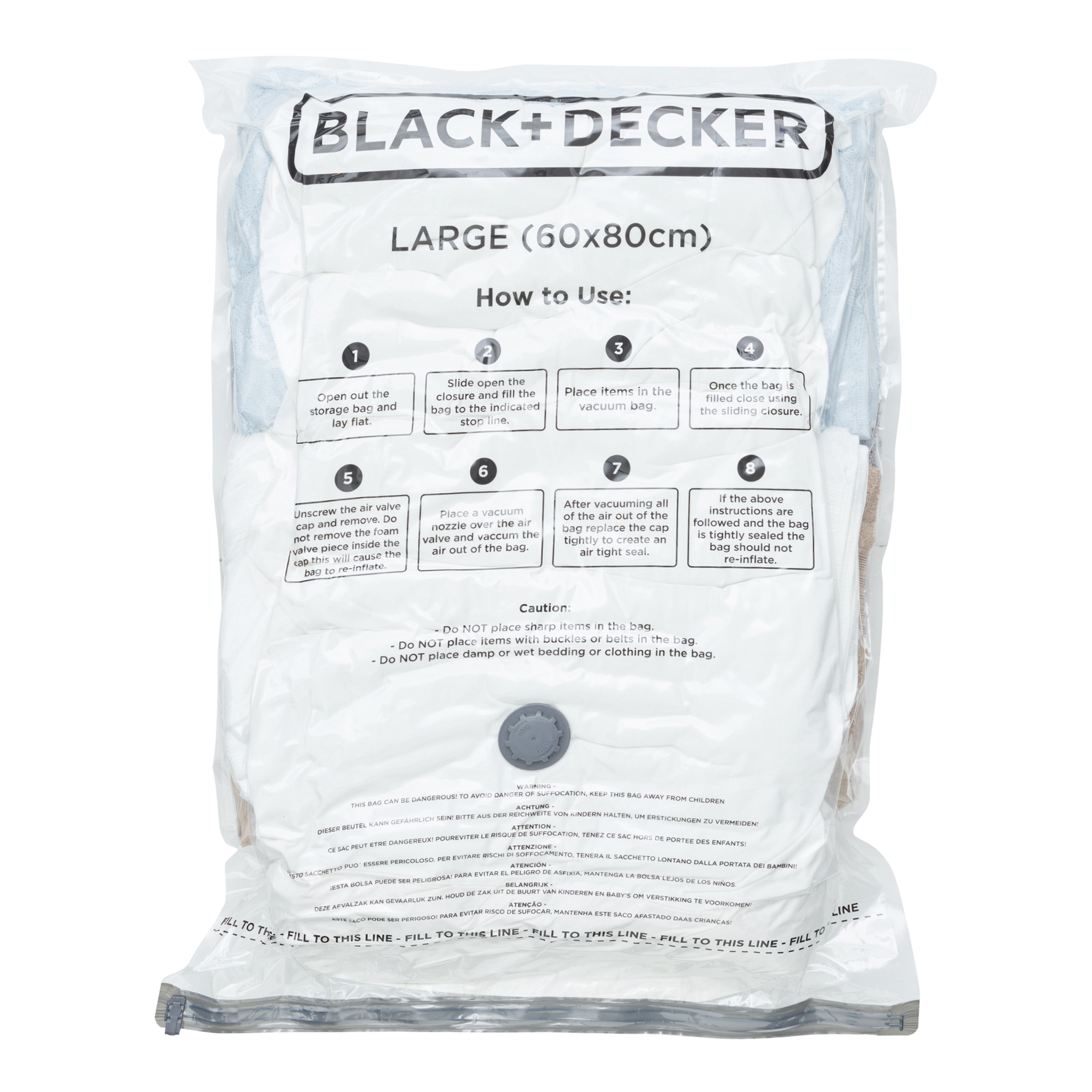 3pk Vacuum Storage Bag - Large
