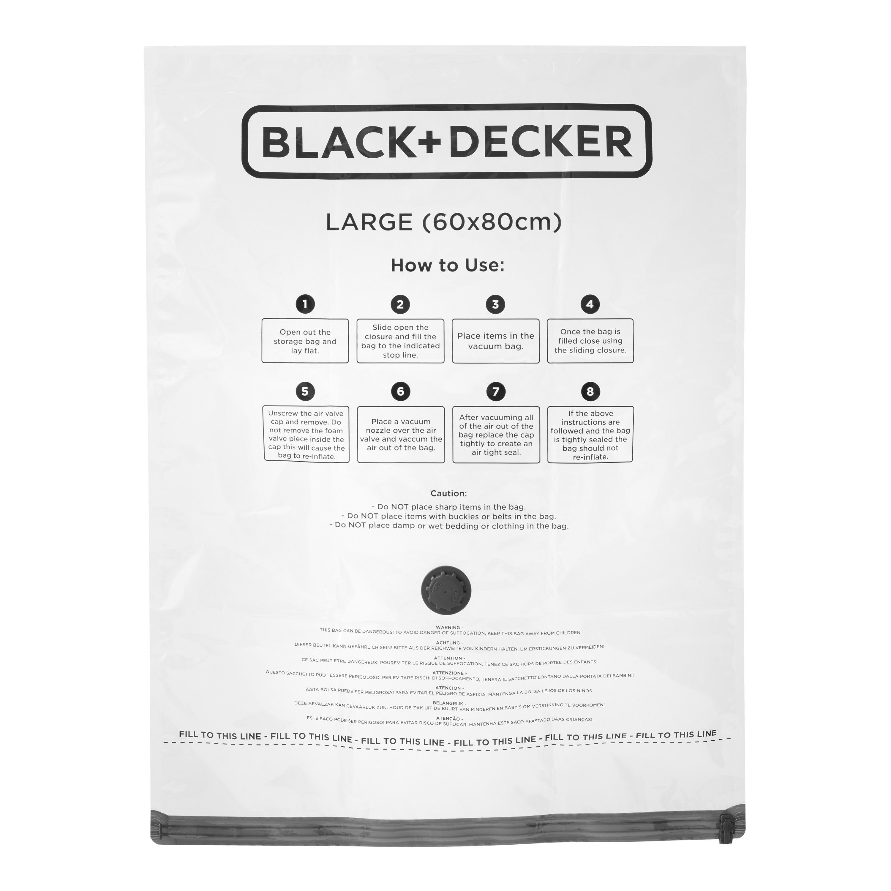 3pk Vacuum Storage Bag - Large