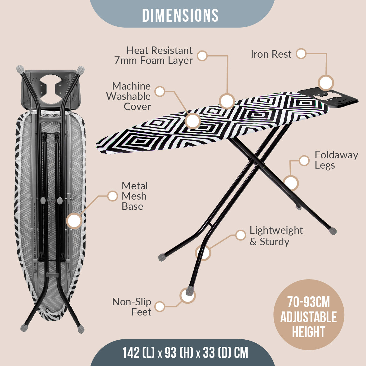Deluxe Ironing Board