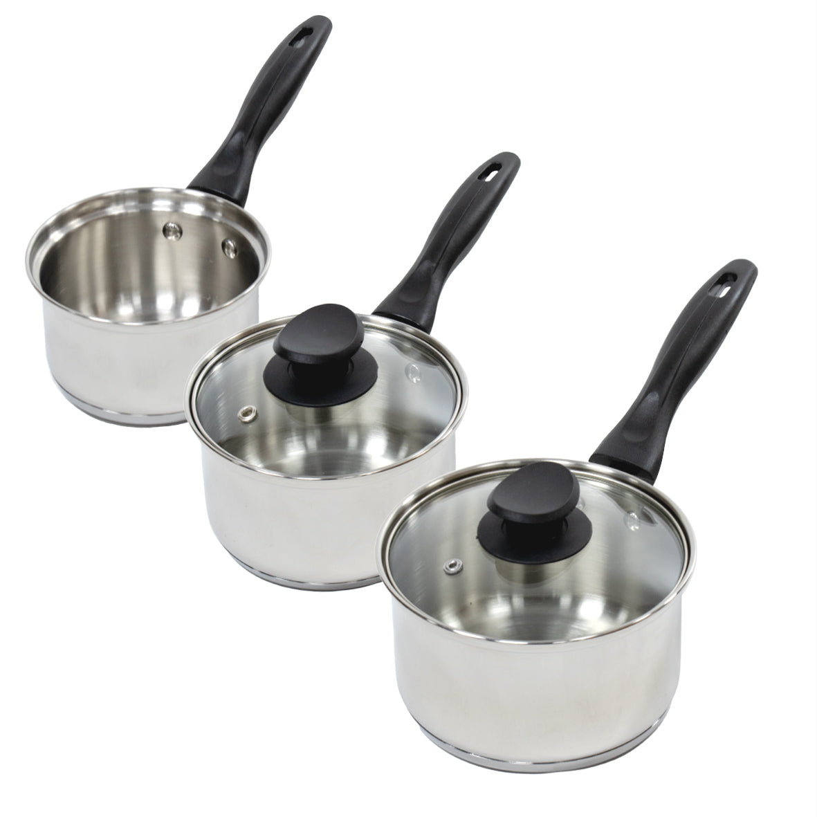 Stainless Steel Necessities 3-Piece Pan Set