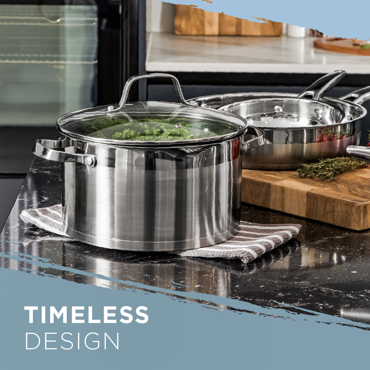 Stainless Steel Pro 24cm Stock Pot with Lid