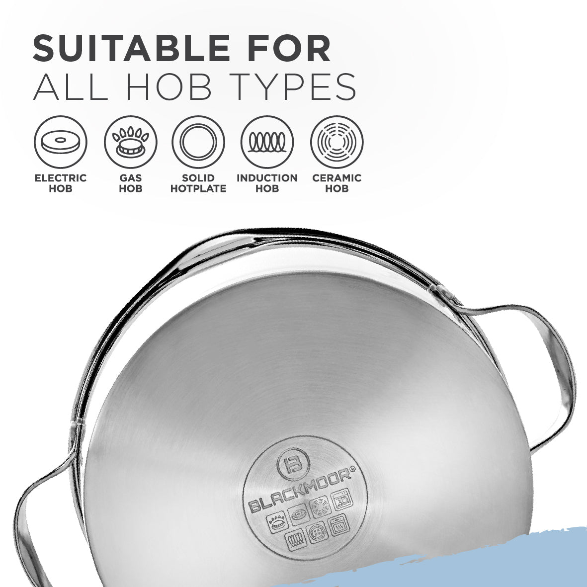 Stainless Steel Pro 24cm Stock Pot with Lid