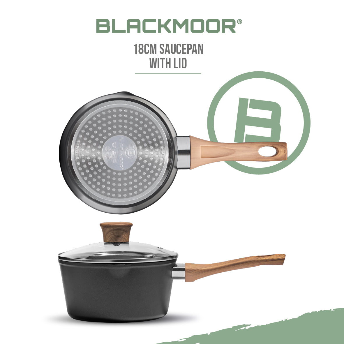 Sherwood 18cm Saucepan with Lid