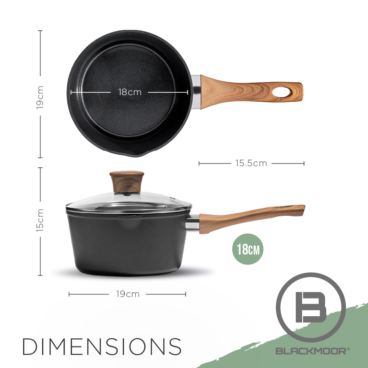 Sherwood 18cm Saucepan with Lid