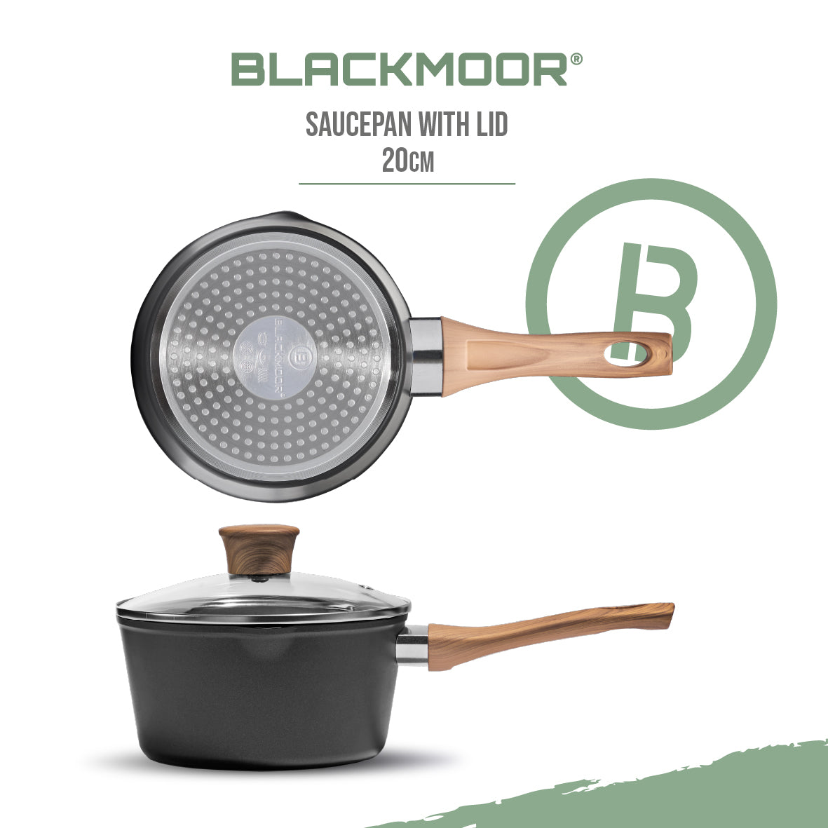 Sherwood 20cm Saucepan with Lid