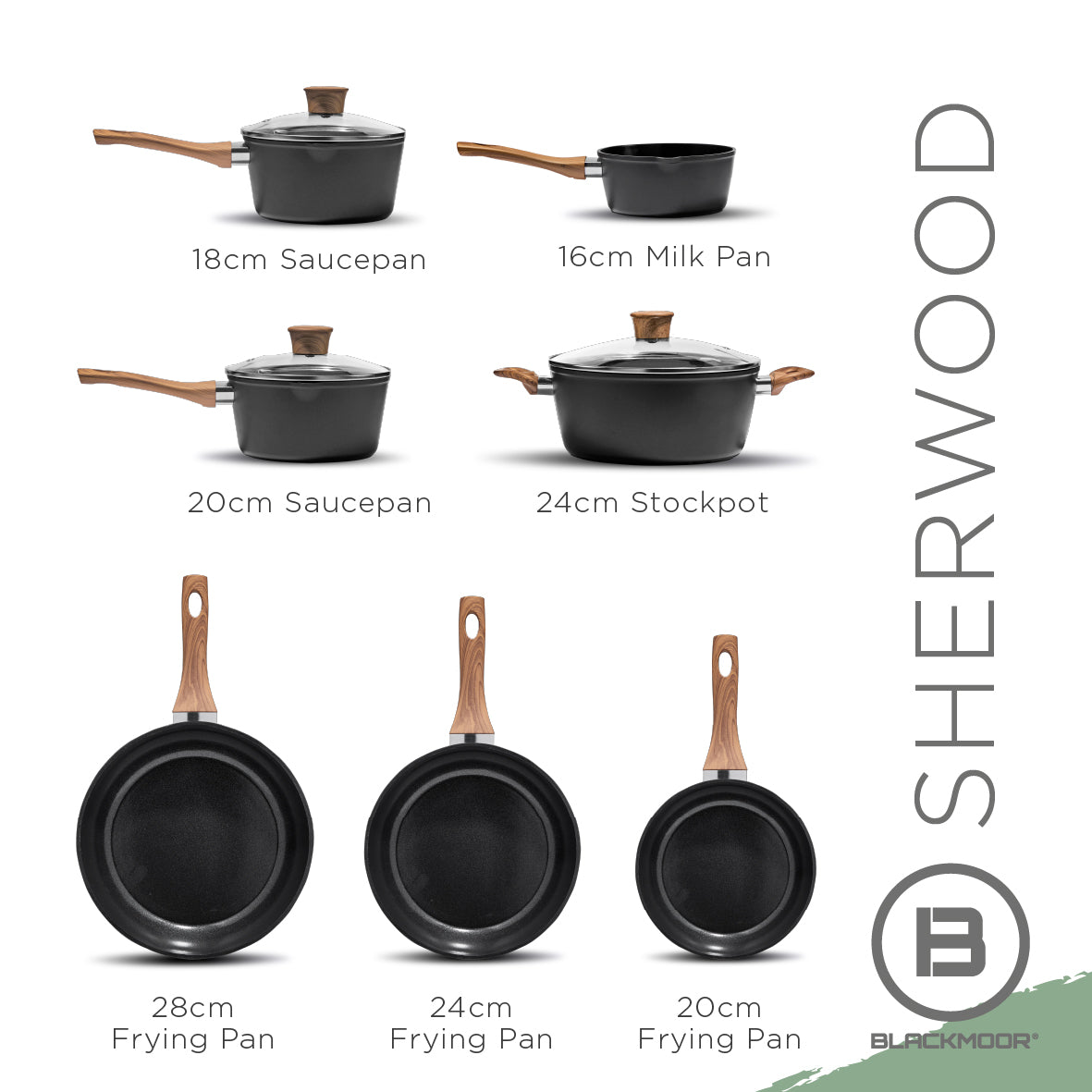 Sherwood 20cm Saucepan with Lid