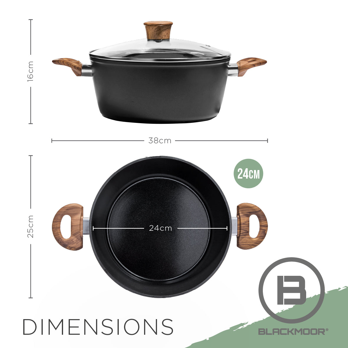 Sherwood 24cm Stock Pot with Lid