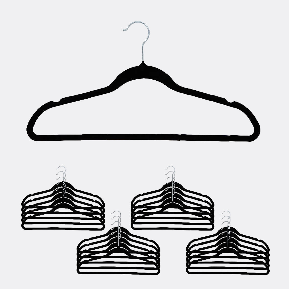 Velvet Coat Hangers Set 20