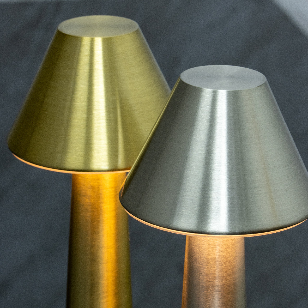Rechargeable LED Table Lamp - Silver