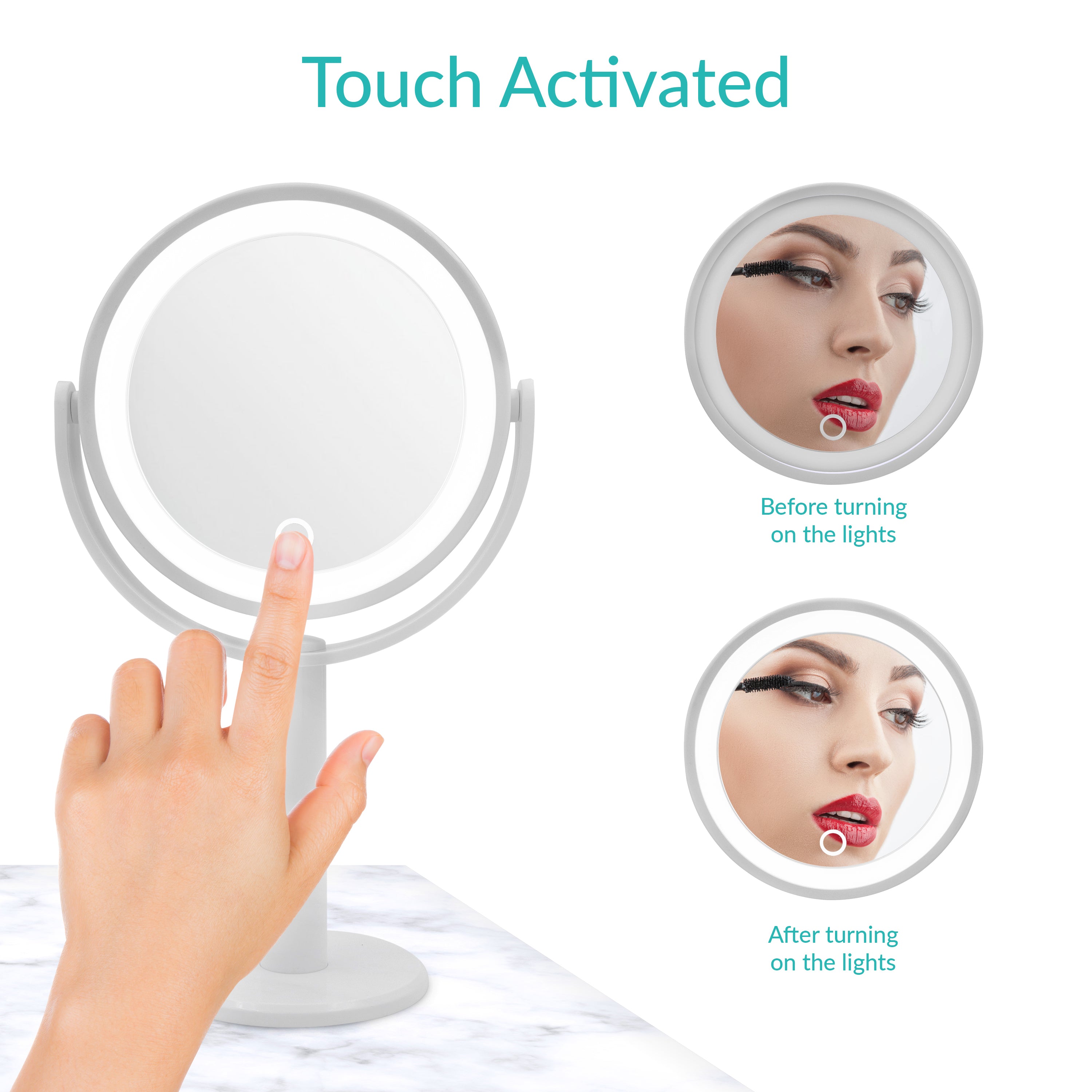 LED Vanity Mirror - Grey