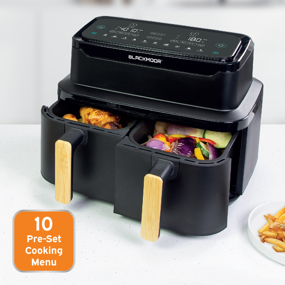 Nordic Style Dual Basket Air Fryer