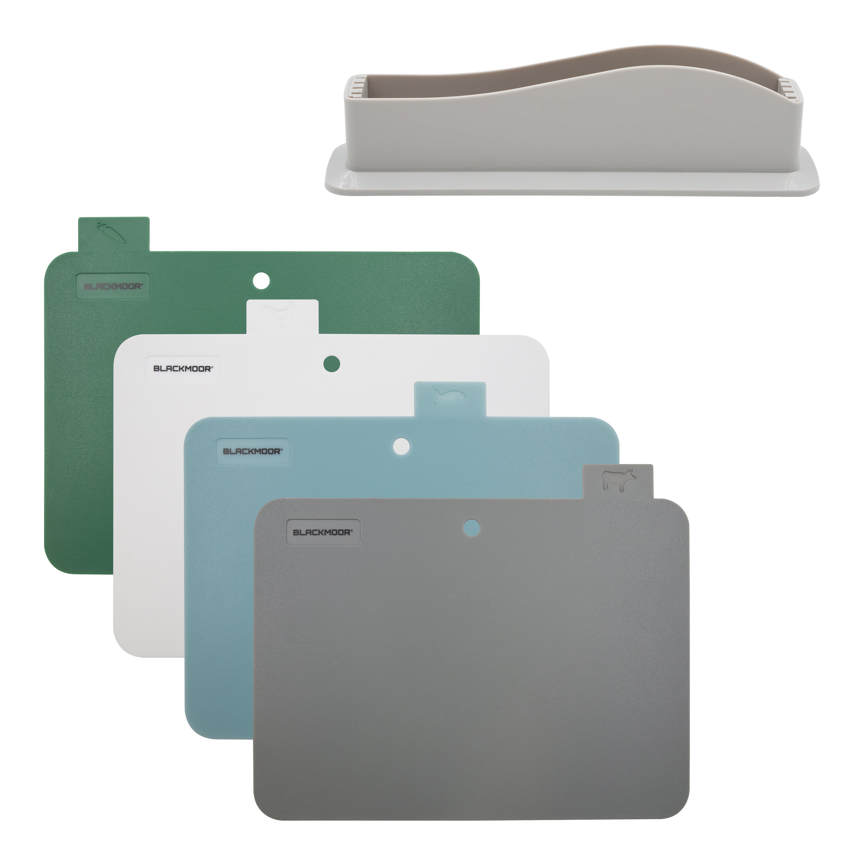 Set Of 4 Colour Coded Chopping Boards