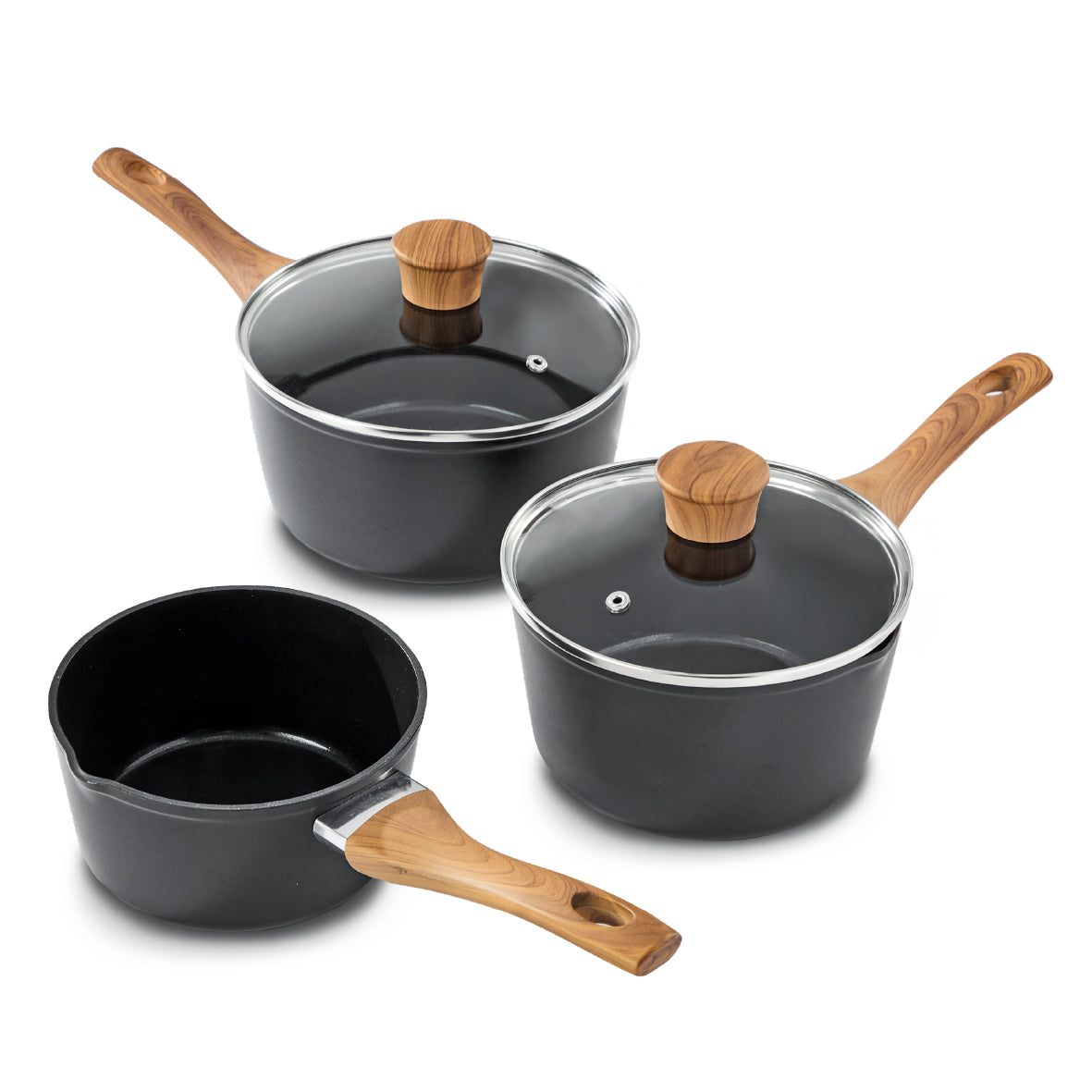 Sherwood 3-Piece Saucepan Set