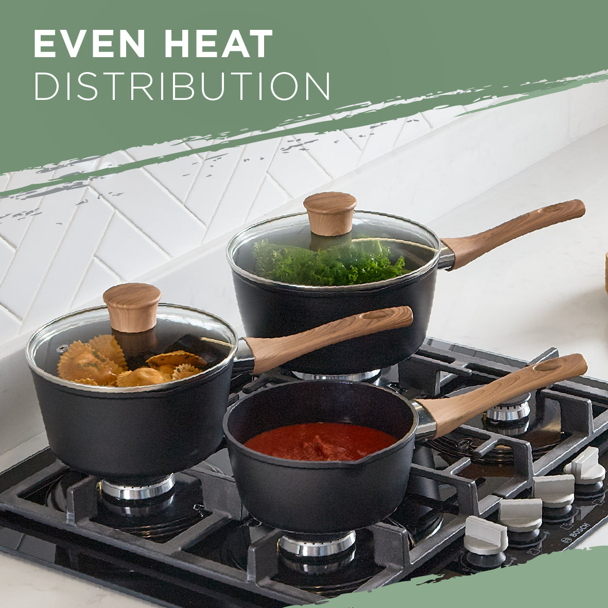 Sherwood 3-Piece Saucepan Set