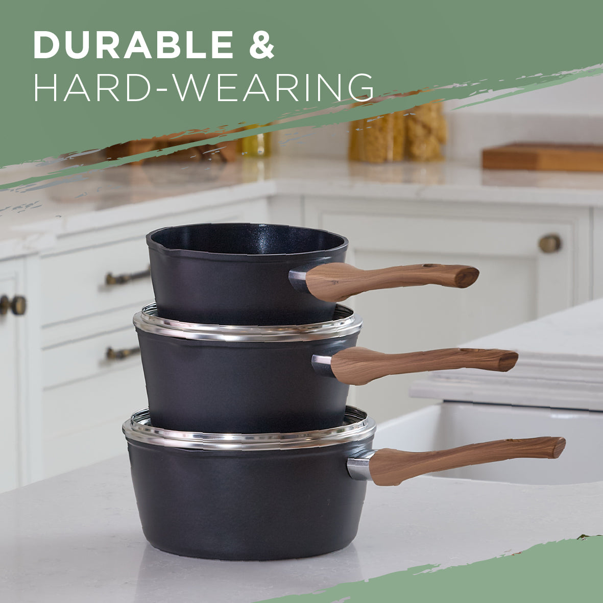Sherwood 3-Piece Saucepan Set