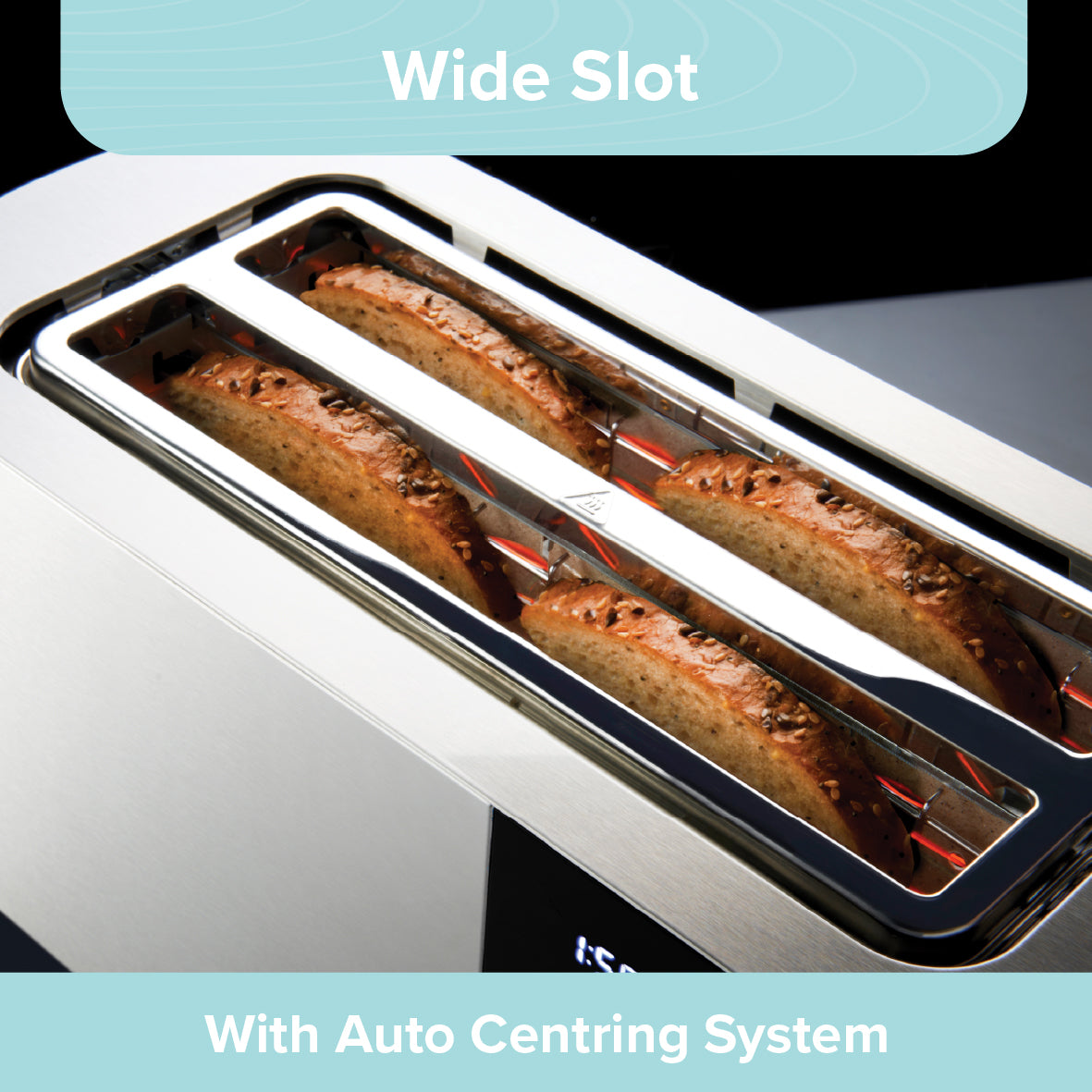 4 Slice Digital Toaster - Stainless Steel