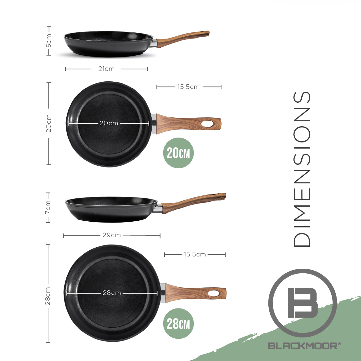 Sherwood 2-Piece Frying Pan Set