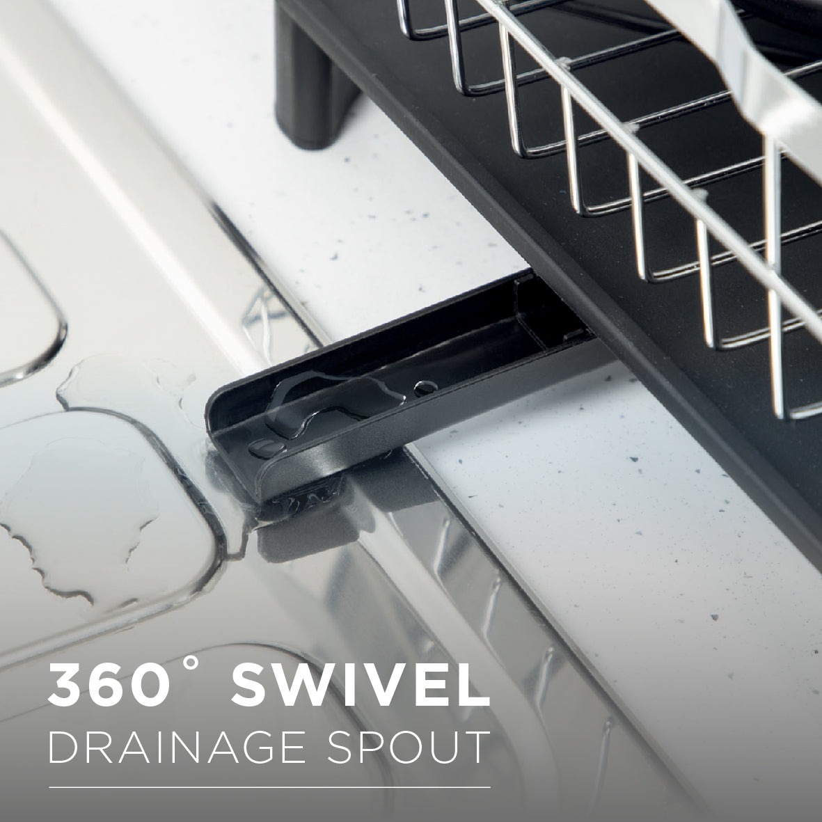 Dish Drainer Rack - Grey