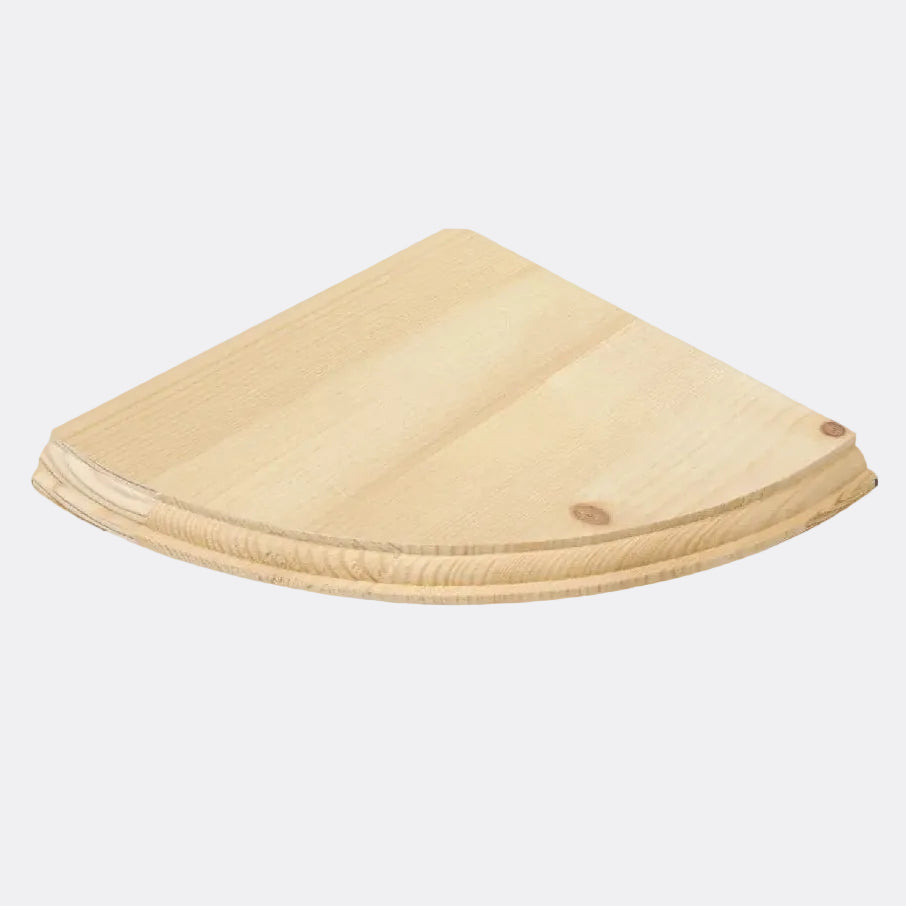 28cm Wooden Floating Corner Shelf