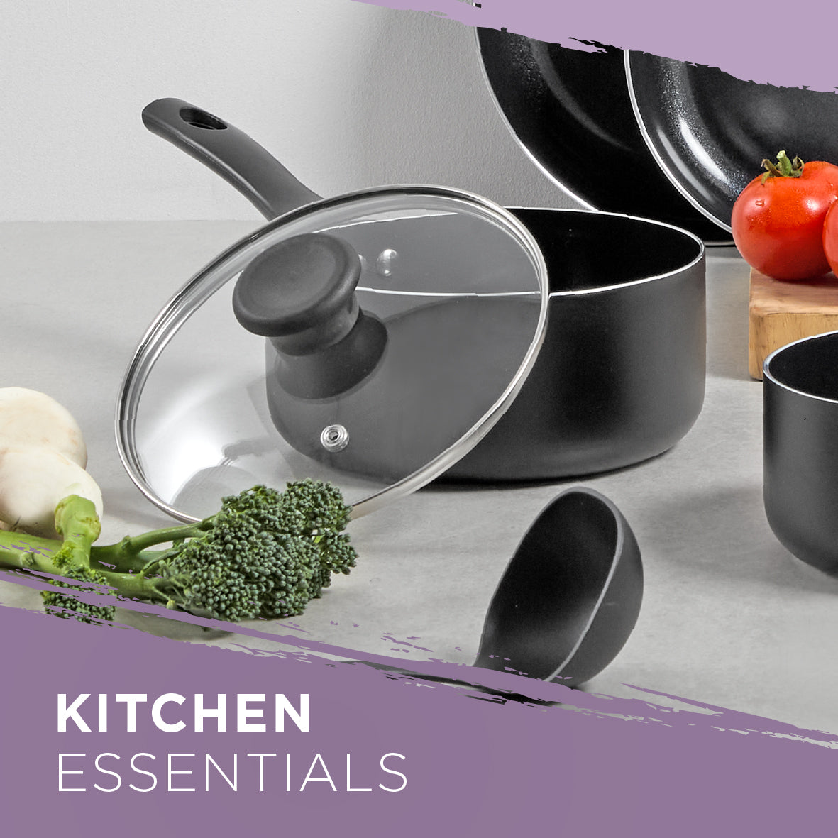 Essentials 20cm Sauce Pan with Lid