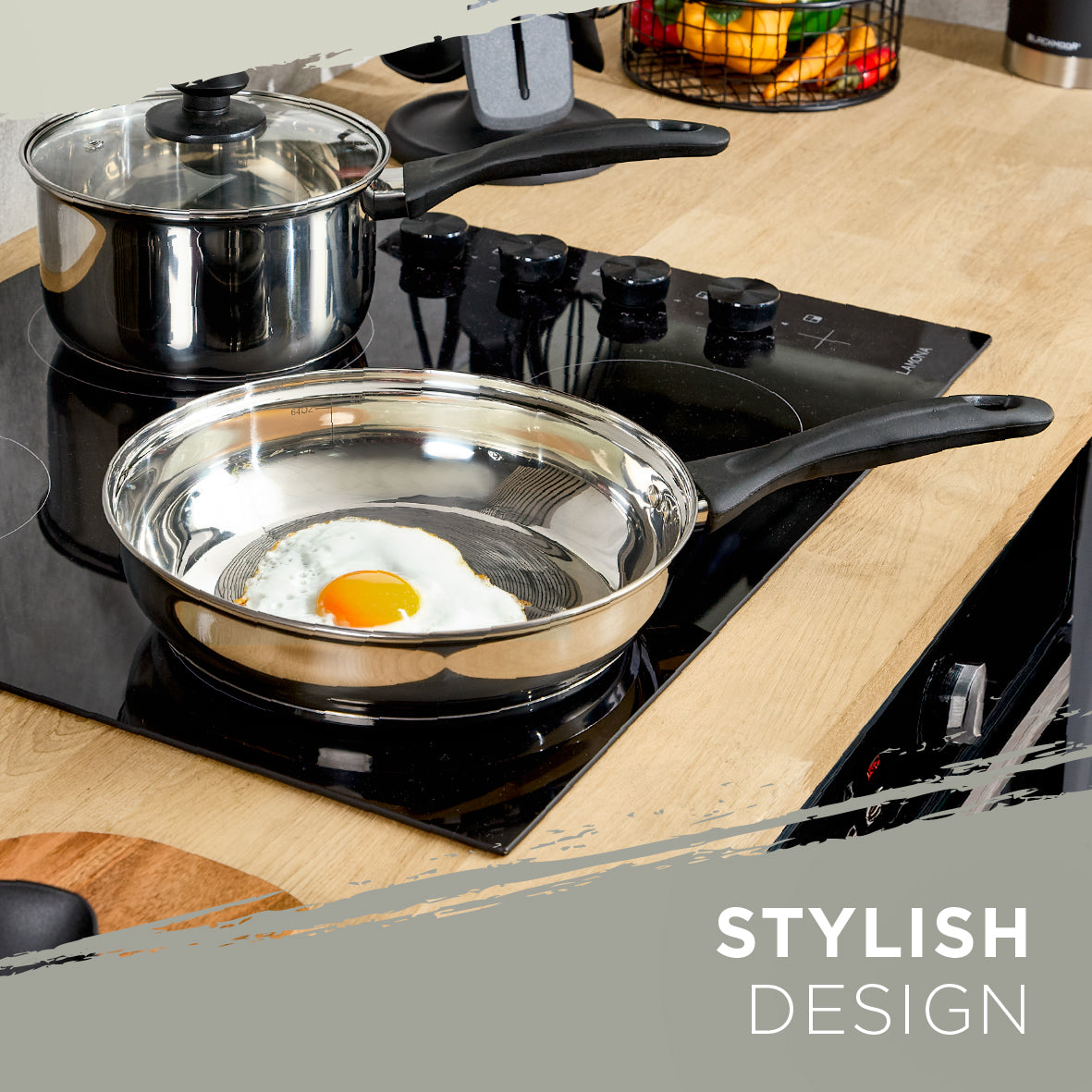 Stainless Steel Necessities 24cm Frying Pan