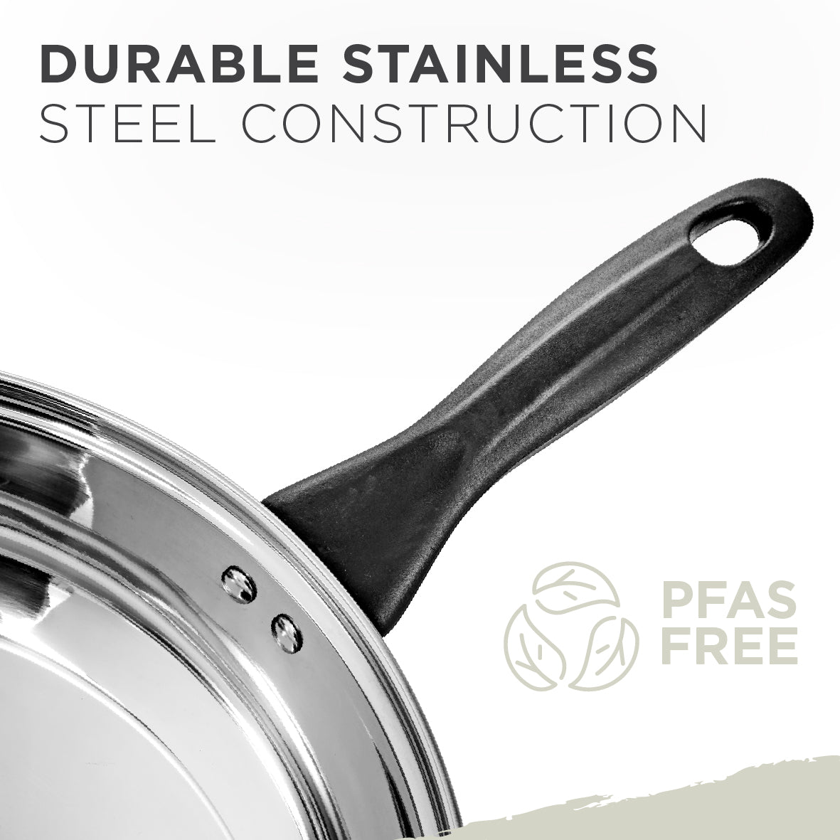 Stainless Steel Necessities 28cm Frying Pan