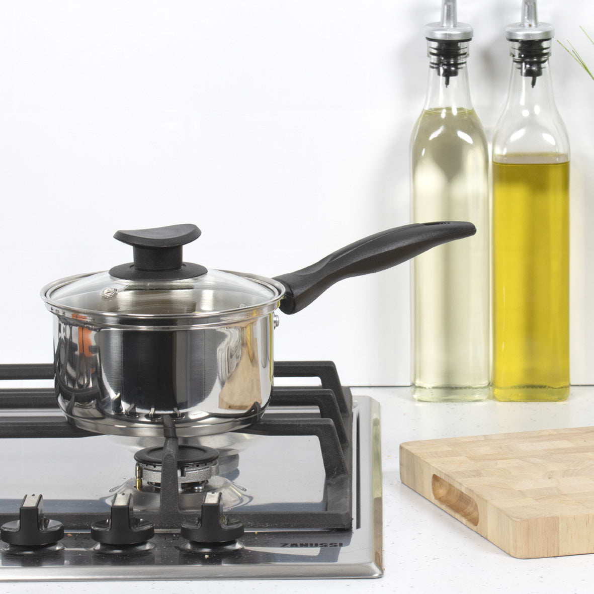 Stainless Steel Necessities 18cm Saucepan with Lid