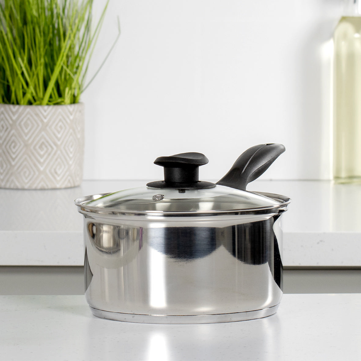 Stainless Steel Necessities 20cm Saucepan with Lid