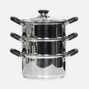 Stainless Steel 3 Tiered Food Steamer