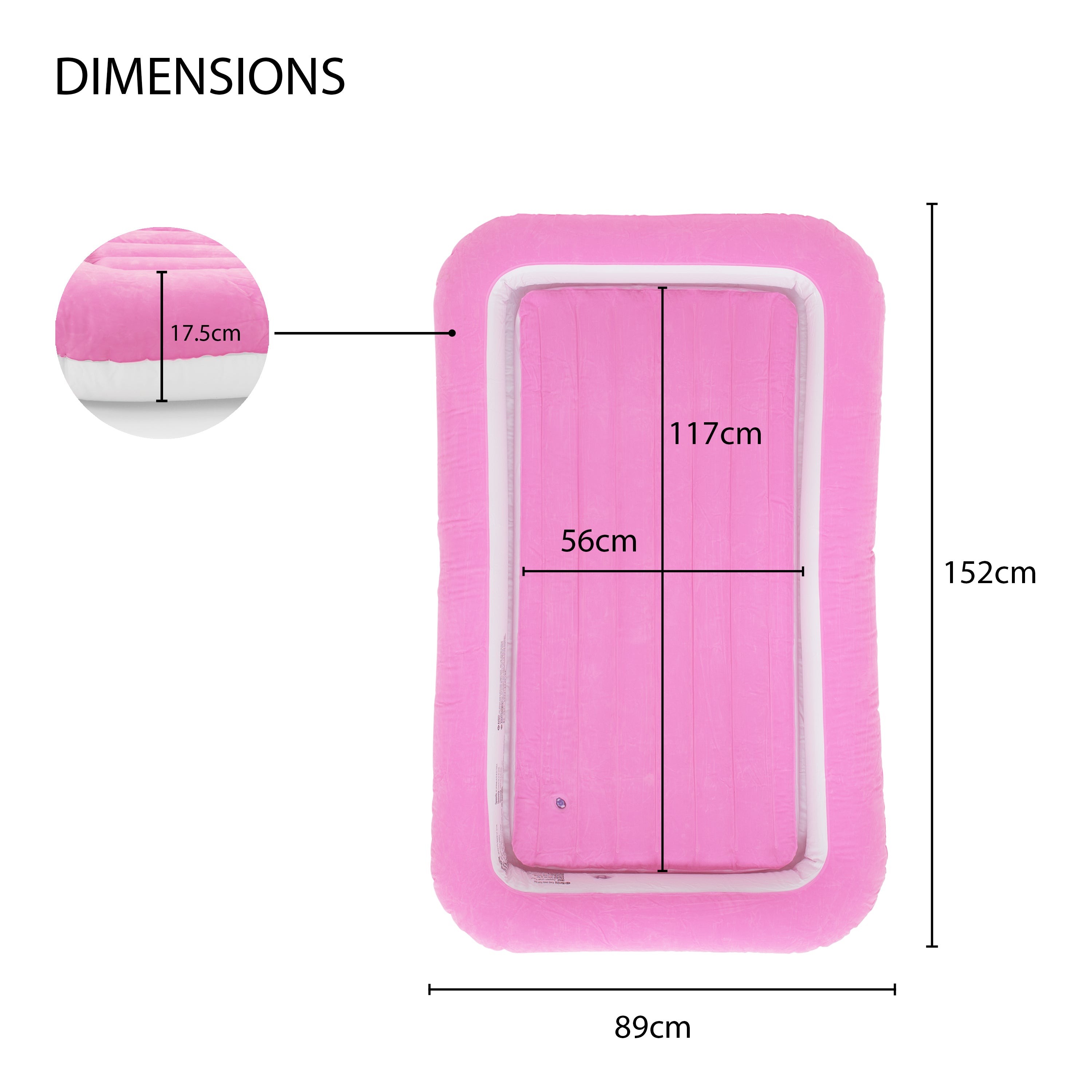 Kids Air Bed - Pink