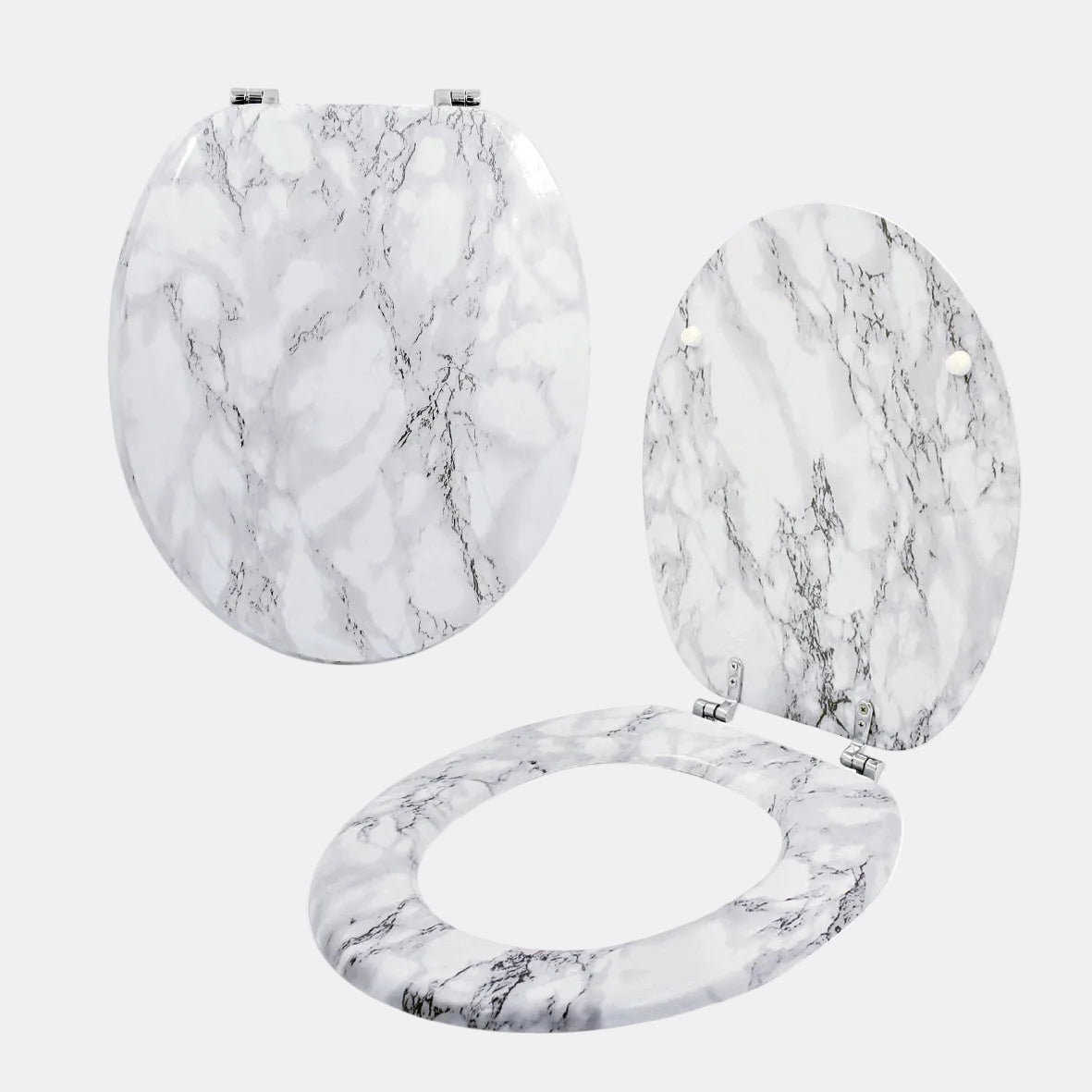 Marble Effect Toilet Seat
