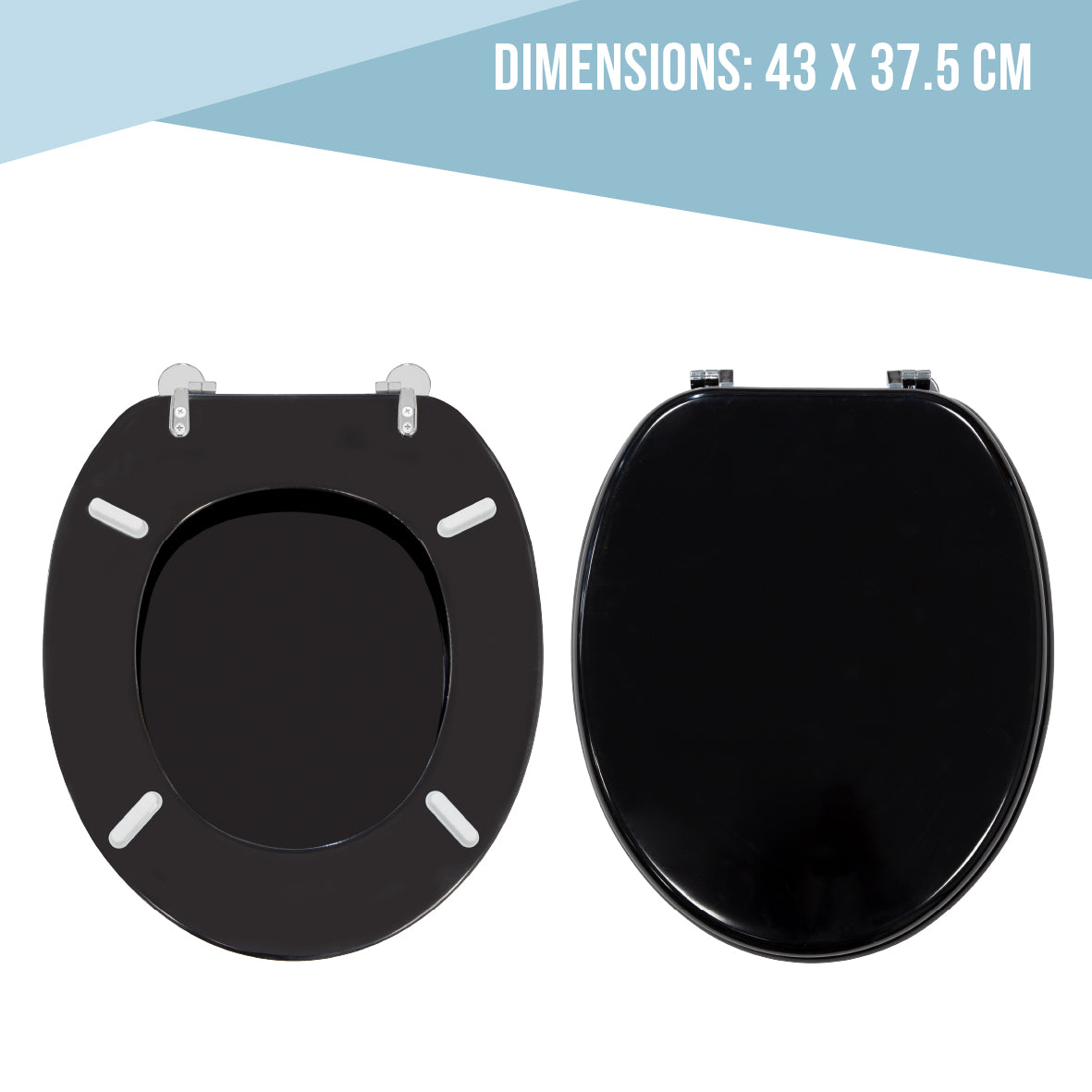 Black Gloss Toilet Seat