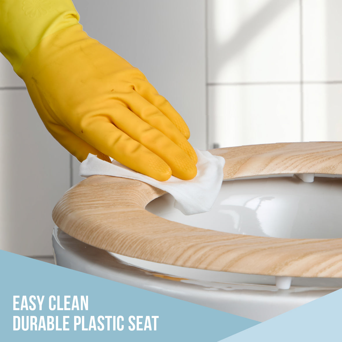 Light Oak Effect Toilet Seat