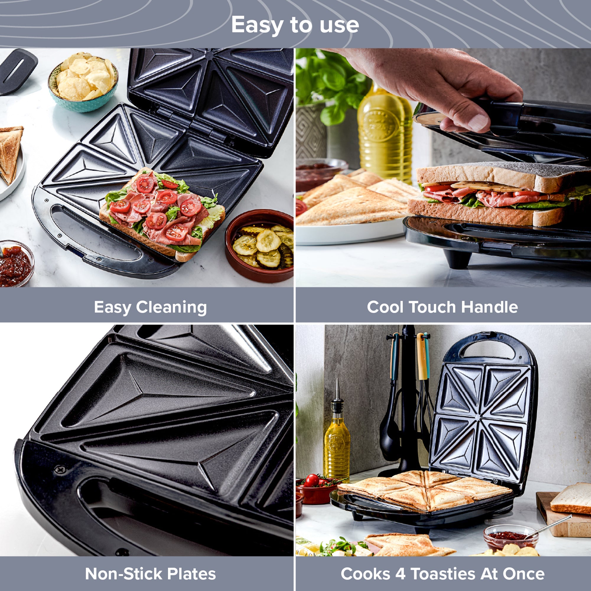 4 Portion Sandwich Toaster