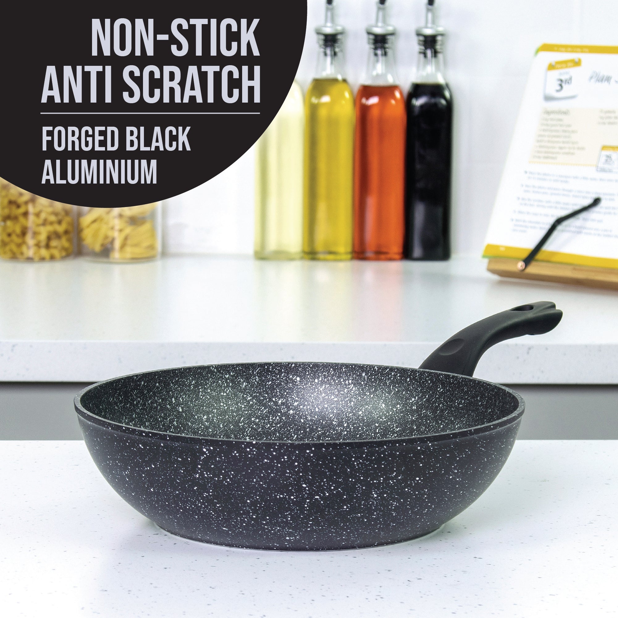 Classic 28cm Black Non Stick Wok
