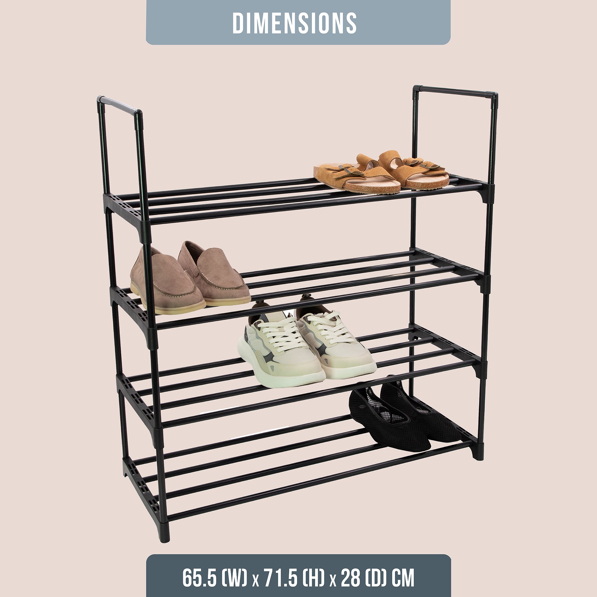 4-Tier Shoe Rack