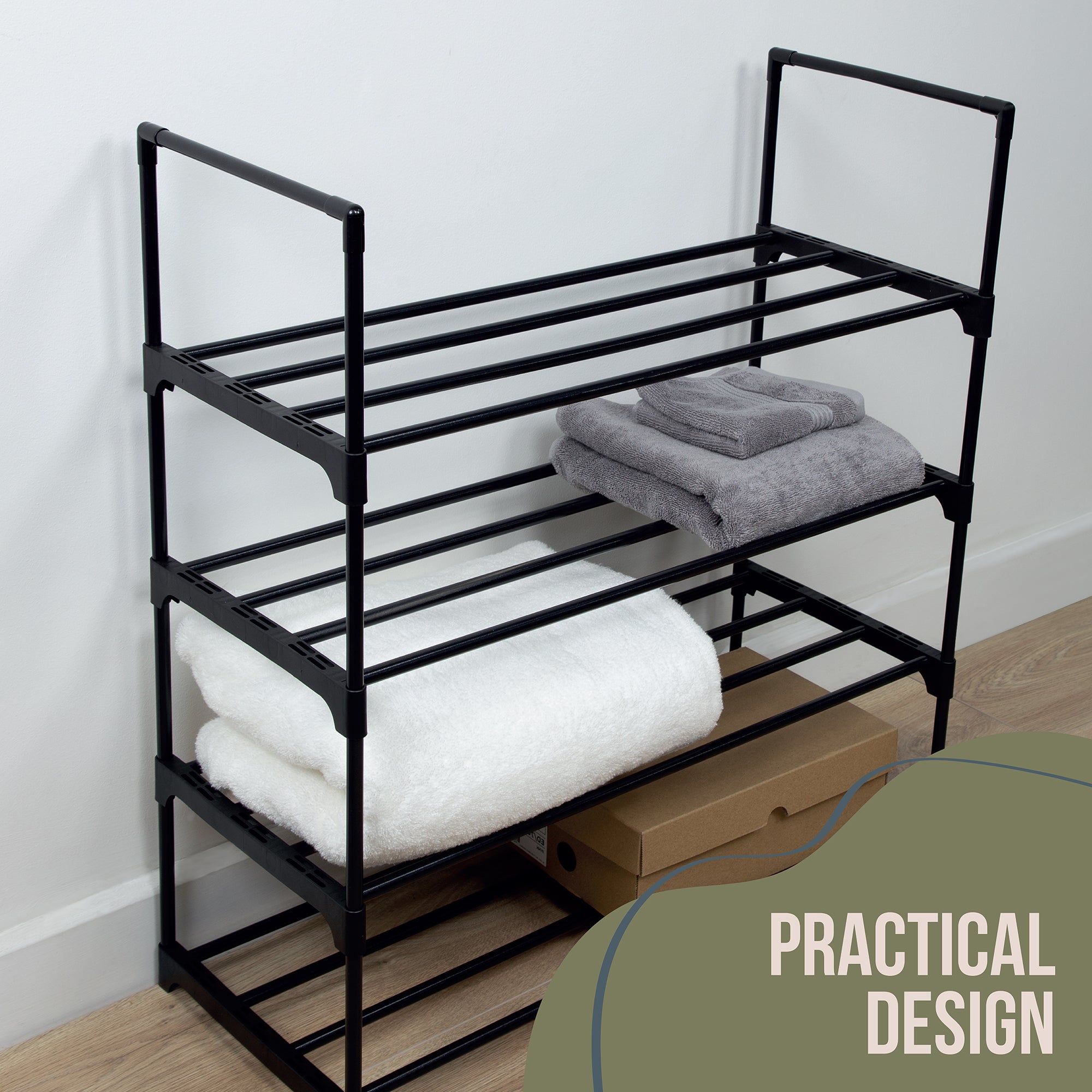 4-Tier Shoe Rack