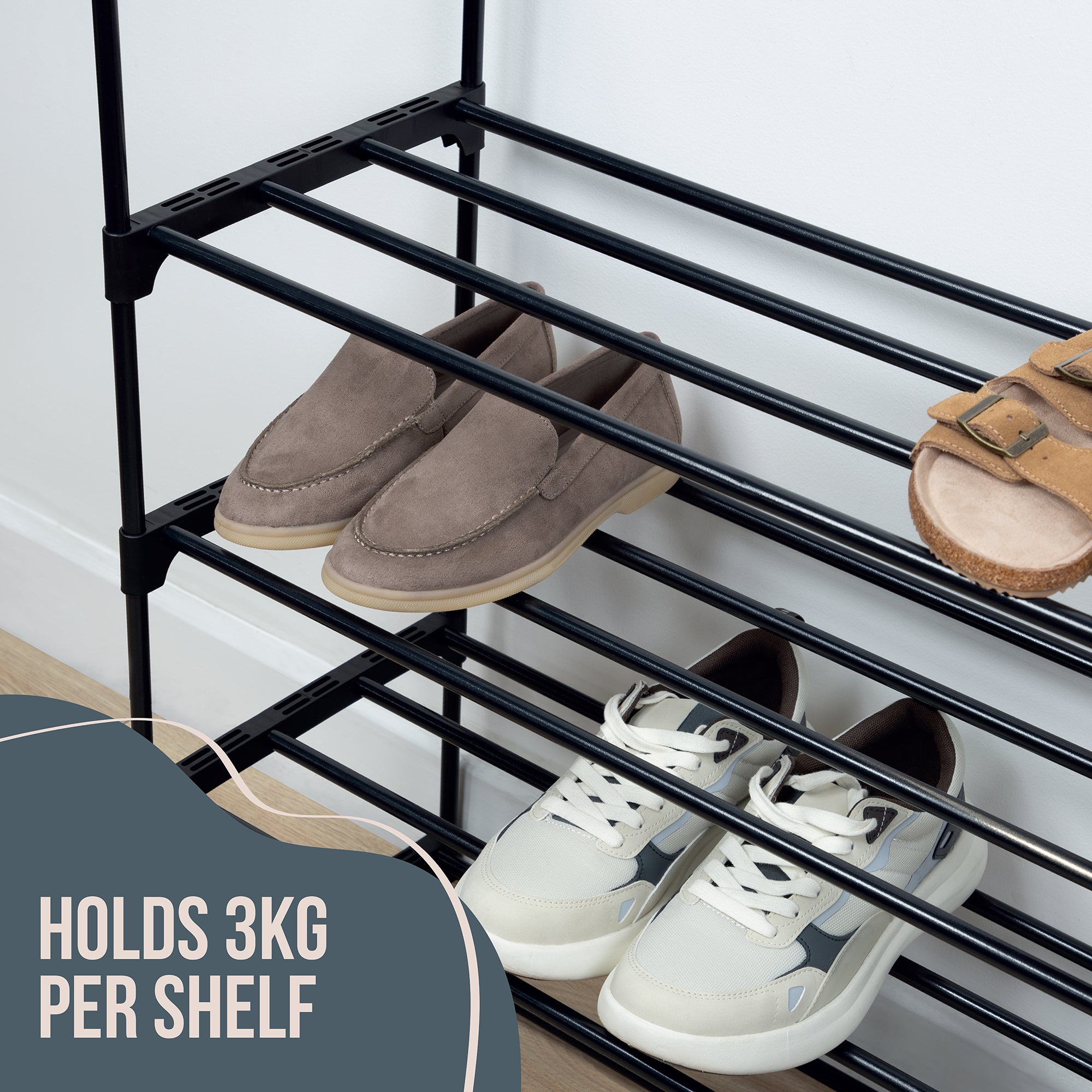 4-Tier Shoe Rack