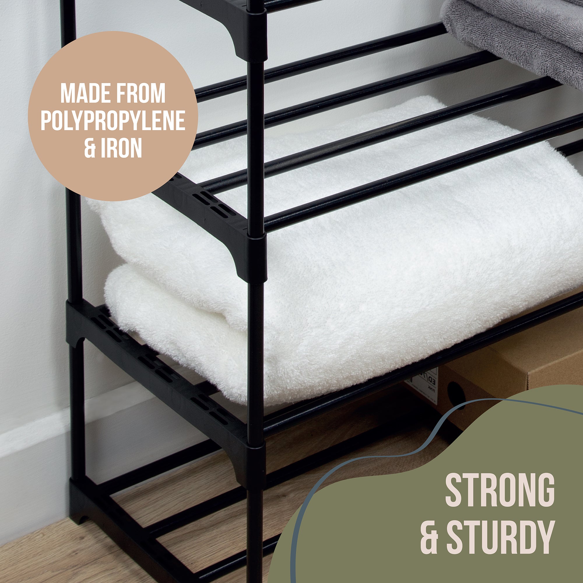 4-Tier Shoe Rack