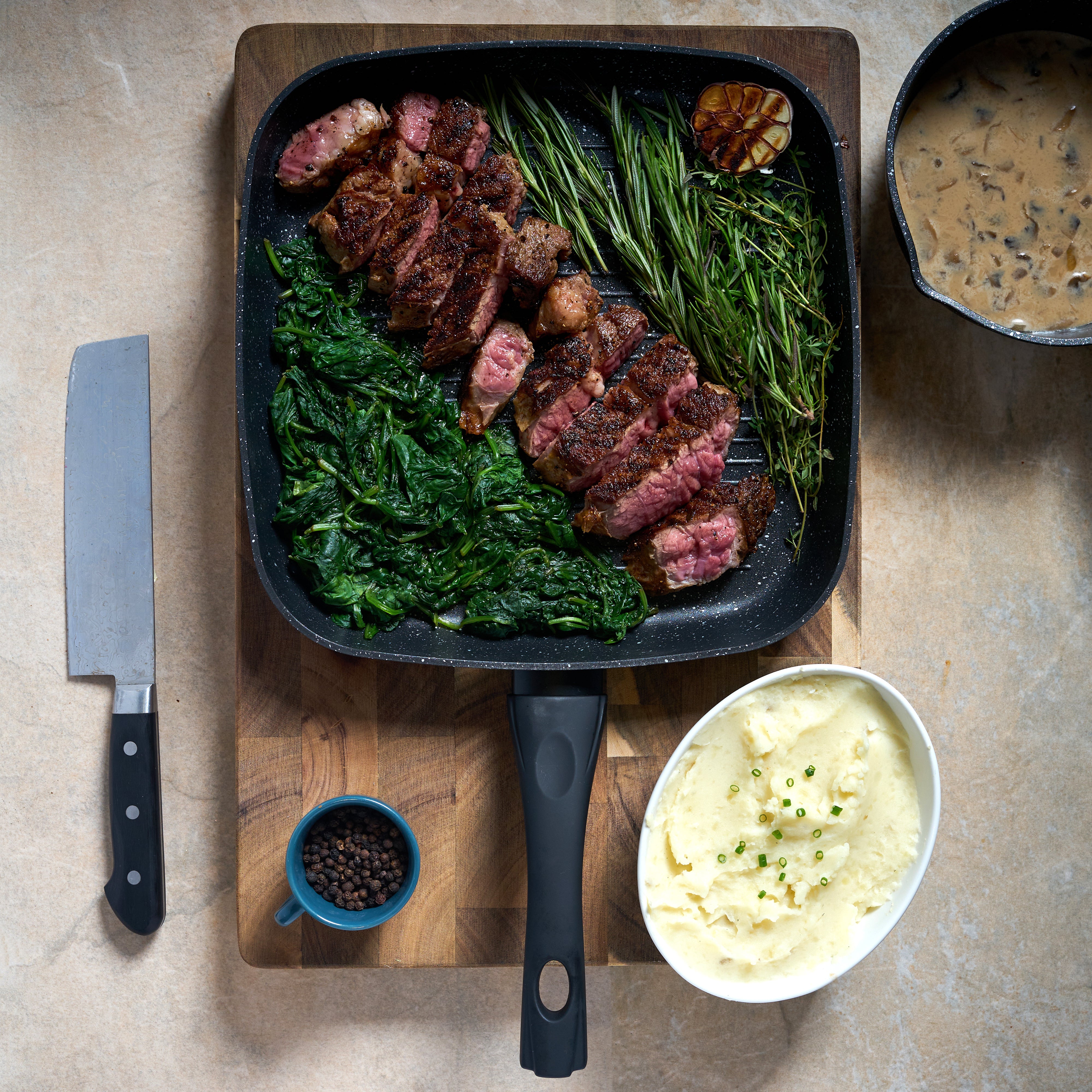 Classic 28cm Black Non Stick Griddle Pan