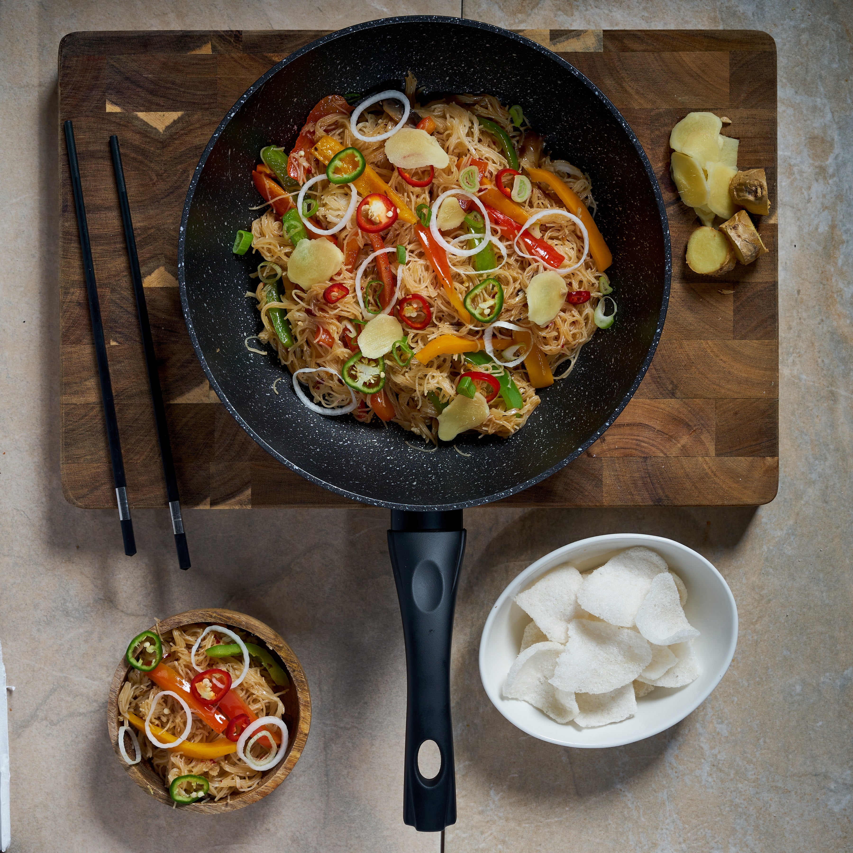 Classic 28cm Black Non Stick Wok