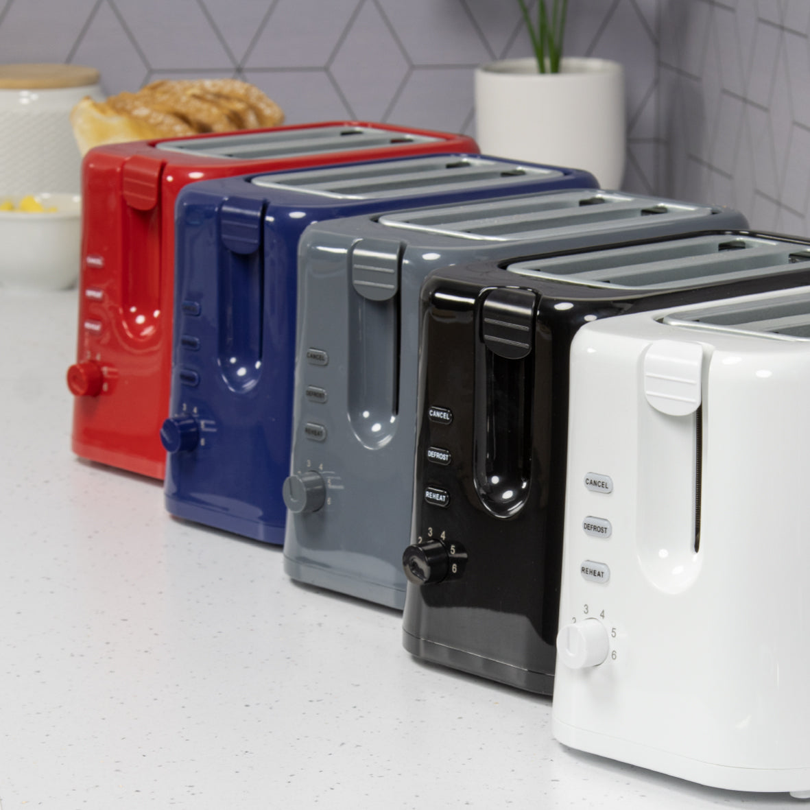 2 Slice Toaster - Grey