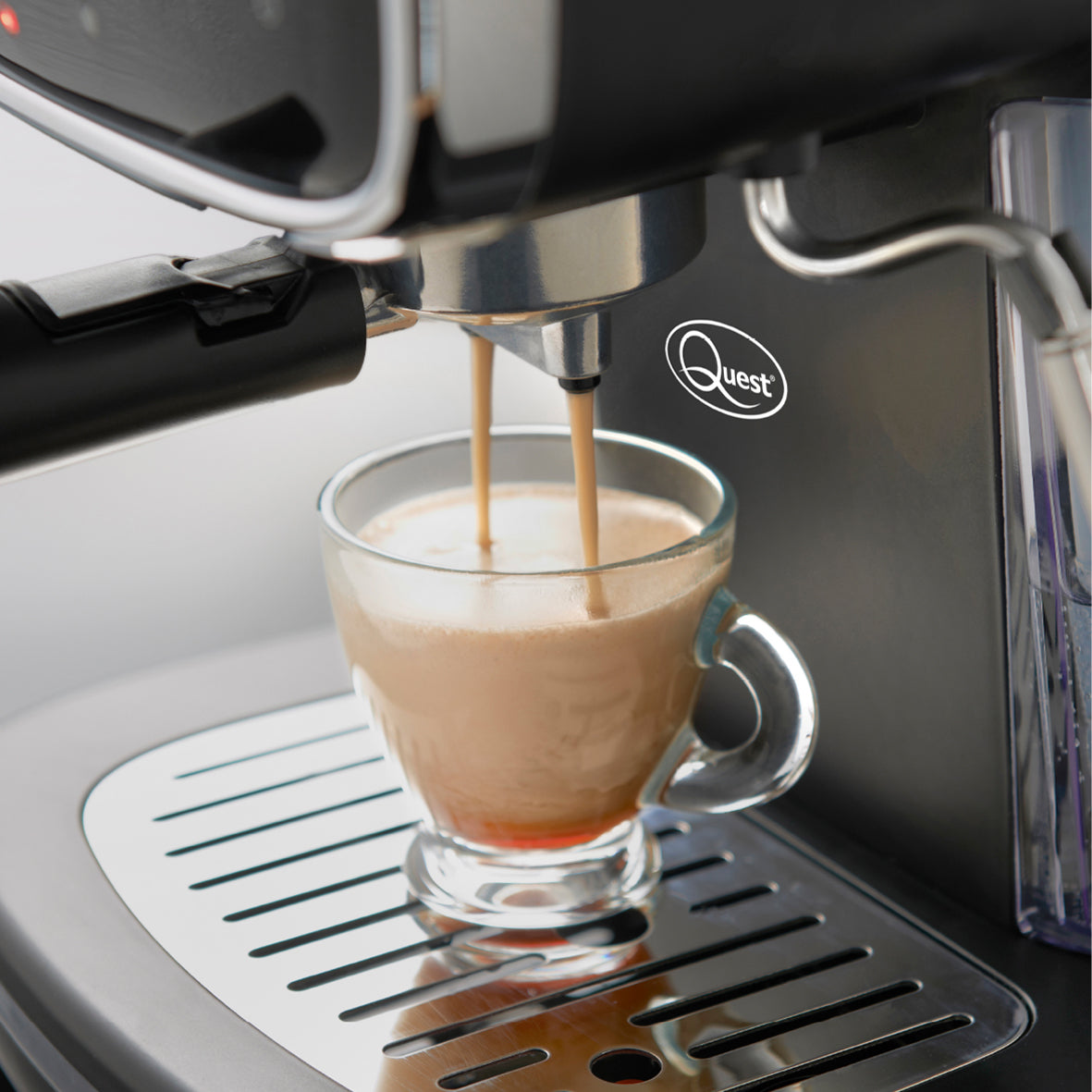 Retro Coffee Machine with Milk Frother