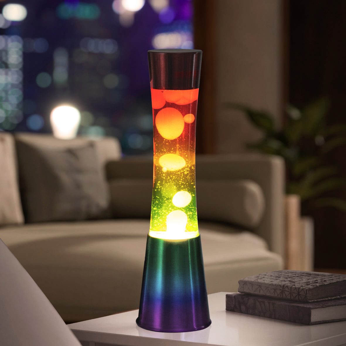 40cm Rainbow Lava Lamp