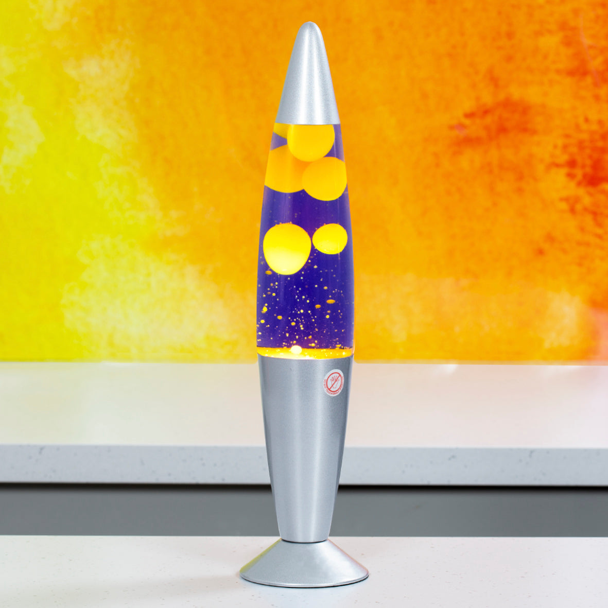 40cm Purple & Yellow Lava Lamp